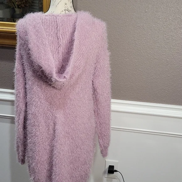 Pullover Knit Sweater Dress with Hood by AMP size Large NWT - Picture 6 of 8